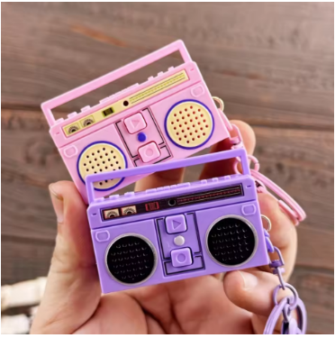 Creative Funny Mini Radio Recorder Music Toys Classical Bag Ornaments Keychain Gift