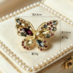 Beautiful Butterfly Retro Eco-Friendly Alloy FashionDiamond Rhinestone Brooch for Women <b>Wedding</b> <b>Accessories</b> - Product Image 3