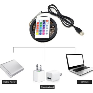 Bán hàng nóng DC 5V 2835 <span class=keywords><strong>LED</strong></span> Strip ánh sáng thông minh 1m ~ 5M USB cắm nút chuyển đổi 120 Đèn <span class=keywords><strong>LED</strong></span>/M 3000K 6000K IP20 CE ROHS nhà trang trí dải - Product Image 5