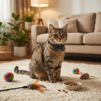 Traceur intelligent anti-perte pour chats et chiens, localisateur GPS pour animaux de compagnie, collier anti-perte, localisateur global à distance pour iOS