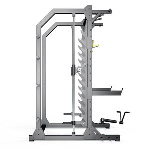 Machine Smith réglable pour entraînement complet du corps, structure en acier au carbone, équipement de fitness intérieur unisexe - Product Image 2