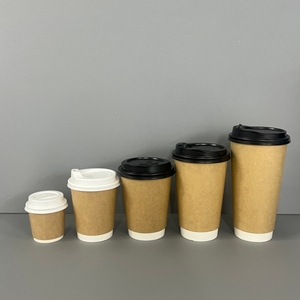 Factory Supply Disposable 250ml Double Wall Food Grade Paper Cup Custom Printing for Coffee Hot Carbonated Drinks Use Tequila