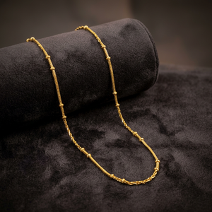 Collares de Cadena de Serpiente Chapados en Oro de 14K, 18K, 24K al por Mayor con Detalles de Cuentas, Collares de Cadena de Moda, Diseño de Cadena Moderno - Product Image 5