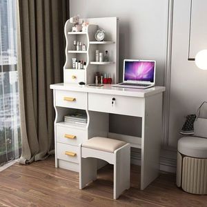 Juego <span class=keywords><strong>de</strong></span> <span class=keywords><strong>tocador</strong></span> moderno estilo italiano <span class=keywords><strong>con</strong></span> <span class=keywords><strong>espejo</strong></span> iluminado LED y mesa <span class=keywords><strong>de</strong></span> almacenamiento <span class=keywords><strong>de</strong></span> madera - Product Image 3