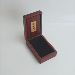 Wooden Certificate Storage <b>Box</b> Rectangular High End Jewelry Packaging <b>Box</b> For Collectible Items Wenzhou Made - Product Image 3