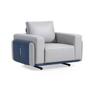 एम एंड डब्ल्यू लाइट लक्जरी आरामदायक चमड़े के सोफे लिविंग रूम फर्नीचर सोफे - Product Image 3