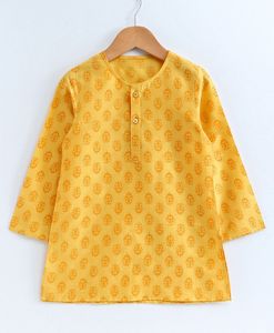 Conjunto de Kurta y Pijama para Niños con Chaqueta Estampada Floral, Traje Tradicional Infantil (6 Meses - 14 Años) - Product Image 2