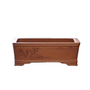 Maceta Rectangular de Zisha para Bonsái, Diseño Paisajístico para Plantas de Interior - Product Image 5