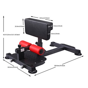 Trang chủ phòng tập thể dục 3-in-1 hip cong vênh thiết bị tập thể dục tập thể dục ngồi lên sissy Squat giá máy - Product Image 2