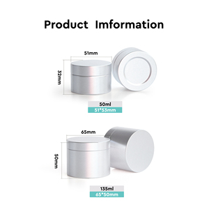 Latas Metálicas de Aluminio para Vitaminas, Vacías, de 50 ml y 135 ml, con Buen Sellado, Boca Ancha, Frascos de Aluminio para Suplementos, Envases para Vitaminas - Product Image 5