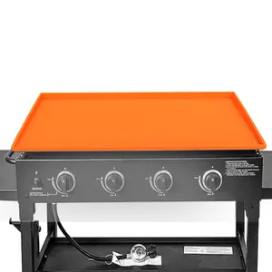 Tappetini per barbecue da tavolo riutilizzabili in rame Blackstone per barbecue per griglia da esterno tappetini da forno in Silicone copertura antiaderente tappetino per barbecue