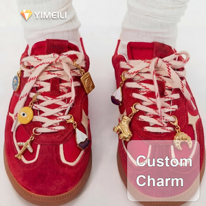 Breloque <span class=keywords><strong>de</strong></span> chaussure en PVC YIMEIL et personnalisée, en acier inoxydable, pendentif <span class=keywords><strong>de</strong></span> chaussure en émail, avion, vélo, voyage, accessoires DIY - Product Image 1