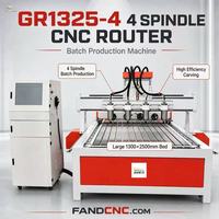 Router CNC Multicabezal Eficiente y Económico para Procesamiento de Madera con Sistema de Control DSP y Dispositivo Rotatorio, 2/4/6 Cabezales