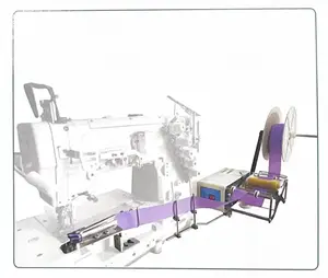 Auto Computerized Tension Tape Feeder Attached Sewing Machine