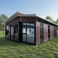 Serre de transport en acier préfabriquée, pliable et extensible, de 20 et 40 pieds, prête à l'emploi, moderne, étanche, pour usage résidentiel, chambre, hôtel