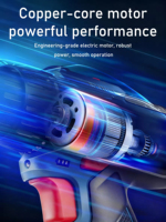 Perceuse à percussion sans fil 16V à moteur brushless, qualité industrielle, rechargeable au lithium-ion, réglable 10mm 550W, directement de l'usine OEM