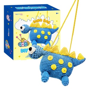 Set de Manualidades para Tejer a Crochet, Juguetes de Peluche Hechos a Mano con Certificación CE, Amigurumi, Gato, Dinosaurio, Conejo, Muñeco de Peluche, Regalo para Niños - Product Image 4