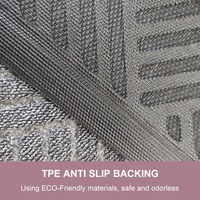 Paillasson d'Intérieur Antidérapant à Boucles Tuftées en Polypropylène Durable pour la Maison