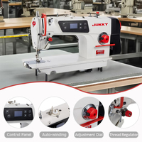 JUKKY Direkt antriebs motor Voll automatische Leder bekleidungs maschinen Industrielle Flach bett nähmaschine mit Verriegelung stich formation