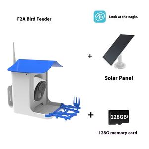 1080P AI Reconnaissance intelligente des oiseaux Mangeoire à oiseaux solaire extérieure CCTV avec caméra intelligente Mangeoire à oiseaux résistante aux explosions - Product Image 4