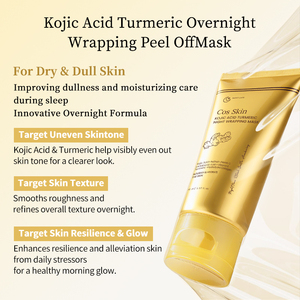 Mascarilla <span class=keywords><strong>Facial</strong></span> Exfoliante de Cúrcuma y Ácido Kójico, Reafirmante, Antienvejecimiento, Blanqueadora, Nutritiva, Suavizante y Reafirmante <span class=keywords><strong>para</strong></span> Todo Tipo de Piel - Product Image 3
