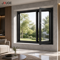Fenêtre à battant et à bascule en aluminium de qualité architecturale JOUGE 77S, paroi de 1,8 mm, bande PA66 de 39 mm, quincaillerie allemande pour usage commercial