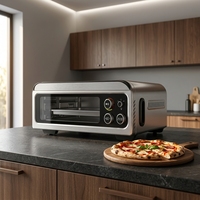 Four à friture sans air 18L 400°C 3-en-1 avec grill à pizza et contrôle numérique, appareil de cuisine professionnel