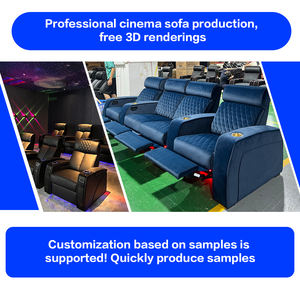 Canapé inclinable électrique de luxe moderne, <span class=keywords><strong>fauteuil</strong></span> en cuir avec porte-gobelet pour la maison, le centre commercial, la villa, le sous-sol - Product Image 6