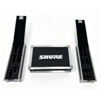 Boîtier de transport 3U OEM de haute qualité pour micros SHURE avec portes avant et arrière à charnières et fermeture Velcro