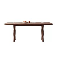 Ensemble de table et chaises à manger en bois moderne, 6 places, design stable et durable pour les petits appartements et l'usage domestique