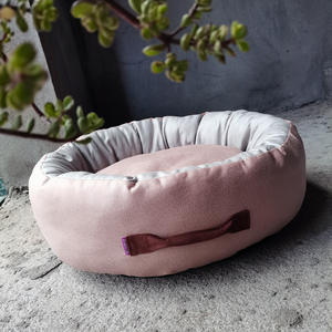 Großhandel individualisierte Pp-Baumwolle leicht zu reinigen wasserdichter <span class=keywords><strong>Bagel</strong></span> beruhigender Hund waschbarer gemütlicher weicher runder Katzenbett Kinn - Product Image 2