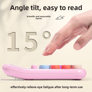 Bán Buôn <span class=keywords><strong>Mini</strong></span> Máy Tính Để Bàn <span class=keywords><strong>12</strong></span>-Chữ Số Kawaii Văn Phòng Phẩm Máy Tính Phổ Nhựa Văn Phòng & Home Sử Dụng Pin Powered - Product Image 3