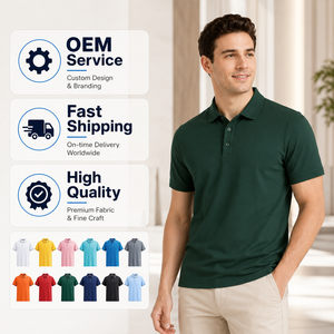 Polos con Logotipo Impreso Personalizado, Alta Calidad, Ligeros, Transpirables, Casuales, para Oficina, Venta al Por Mayor Directa de Fábrica - Product Image 1