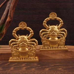 Objeto Decorativo de Aleación con Símbolo de Cangrejo, Amuleto de Feng Shui para el Hogar, Adorno de Mesa para el Año Nuevo Chino - Product Image 1