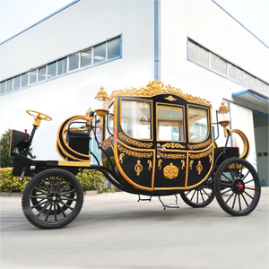 Chariot à cheval climatisé Queen Ride / Buggy de la famille royale, calèche antique de style européen - Product Image 4