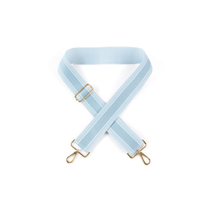 Cinghia in tessuto da 5 cm, tinta unita azzurra, per accessori borse - Product Image 1