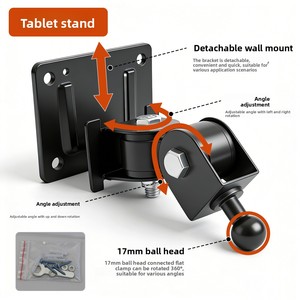 Support mural universel rotatif à 360 degrés détachable pour <span class=keywords><strong>tablette</strong></span> PC - Product Image 2