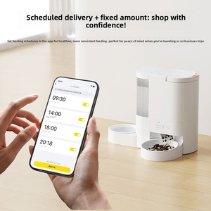 7L thực phẩm nước thông minh hẹn giờ vật nuôi trung chuyển thép không gỉ Tự động chó mèo thực phẩm quả ứng dụng kiểm soát <span class=keywords><strong>video</strong></span> Thông Minh Pin - Product Image 2