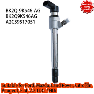Inyector Common Rail Nuevo BK2Q <span class=keywords><strong>9K546</strong></span> AG A2C59517051 para Transit/Ranger 22L CK4Q-<span class=keywords><strong>9K546</strong></span>-AA <span class=keywords><strong>6C1Q</strong></span> <span class=keywords><strong>9K546</strong></span> <span class=keywords><strong>AC</strong></span> 5WS40745 - Product Image 1