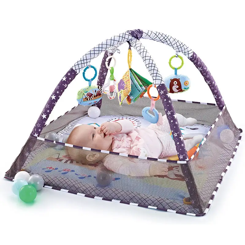Nouveau-né bébé jeu couverture clôture fitness rack jouet couverture 0-1 an bébé ramper couverture éducation jouet