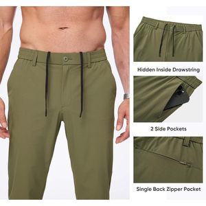 กางเกงกอล์ฟผู้ชายเอวยืดได้แบบลำลองแห้งเร็วน้ำหนักเบามีกระเป๋าซิปกันน้ำ - Product Image 4