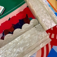 Pousseurs magnétiques festonnés de luxe américains pour Mahjong, en acrylique nacre, pour la personnalisation des tables de Mahjong