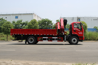 Grue à flèche articulée montée sur camion Dongfeng 10 tonnes D1L 4x2 avec bras pliable et moteur Yuchai 240 CV