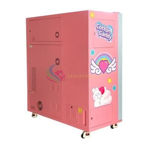 Máquina de Algodón de Azúcar Automática de Alta Tecnología para Pequeños Negocios, Máquina Expendedora que Funciona con Monedas, Variedad de Sabores, Diseños Florales - Product Image 6