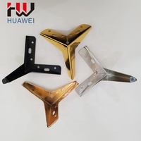 HUAWEI Triangle Metall Sofa beine Verchromte Stütze Gold Möbel teile Möbel Y Beine für Möbel 15 cm