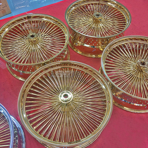 ล้อแม็กซ์ LENZIO BRAND 5x114.3 ลายซี่ลวด สีทอง ขนาด 24 นิ้ว - Product Image 4