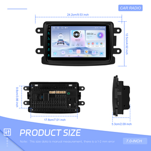 Radio de Auto Podofo Android de 7 Pulgadas, 2+64GB, Multimedia para Dacia/Sandero/Renault/Lada, CarPlay, Android Auto, GPS, WiFi - Product Image 5