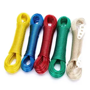 Cuerda de alambre de acero para tendederos, cuerda para mascotas, valla de saltar, 304 7x7, 2-12mm, alambre de nailon PA, Cable de acero inoxidable recubierto de plástico ODM