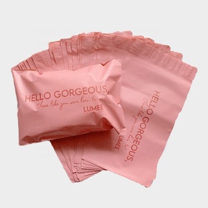 Shipping courier bag for apparel garment custom printed plastic recycled polymailer bag