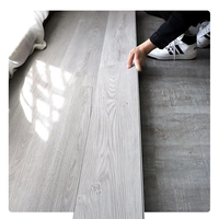 Hellgrauer Stein marmor Design Bodenfliesen PVC Vinyl boden Spc Click Floor ing